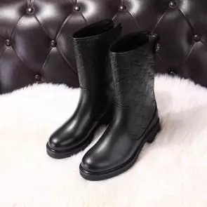 gucci black femmess designer boots cowhide heel and high 4.5 centimeters